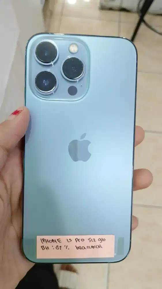 Second iphone 13 512gb Blue inter Bea cukai