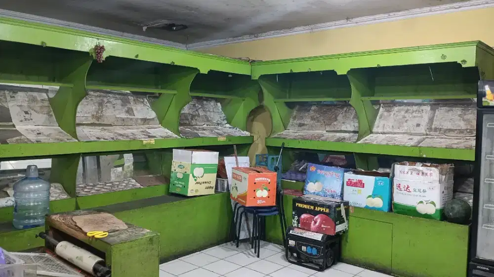 Rak Toko Buah gaya Demak bagus dan murah