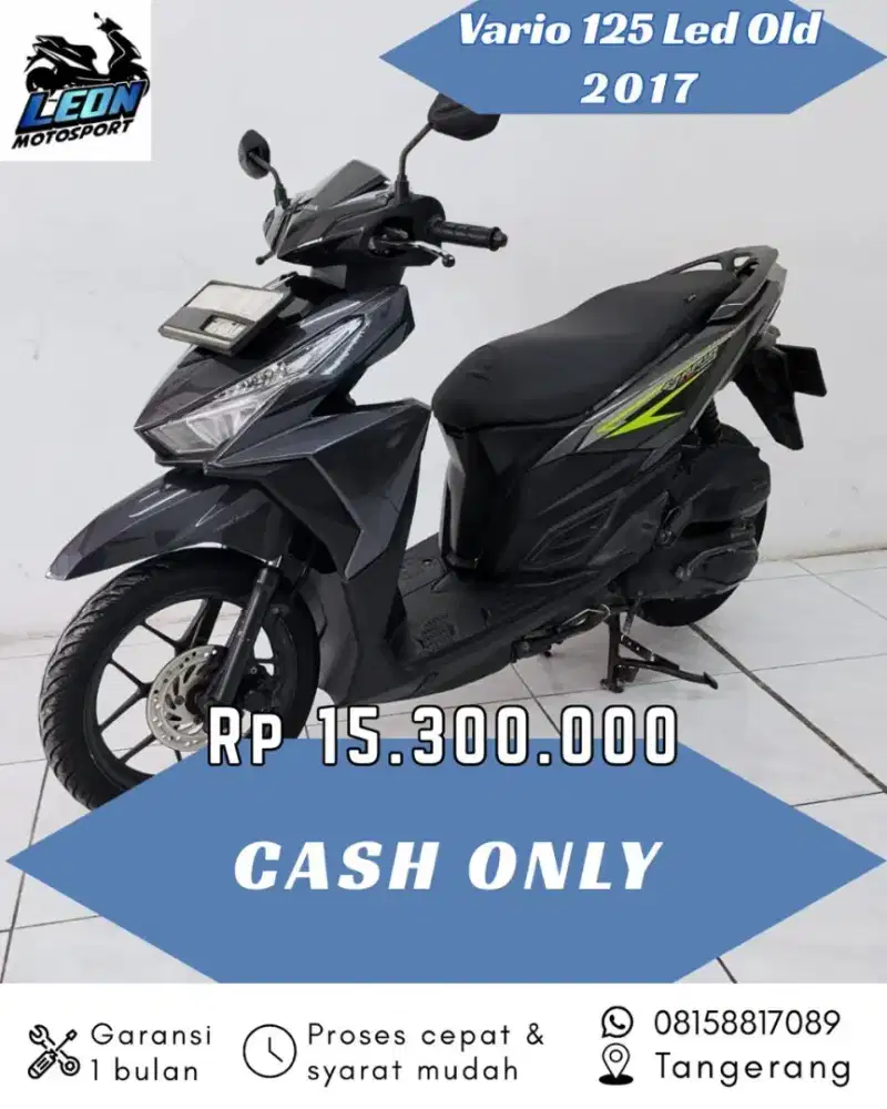 Vario led old 2017, jual beli motor seken
