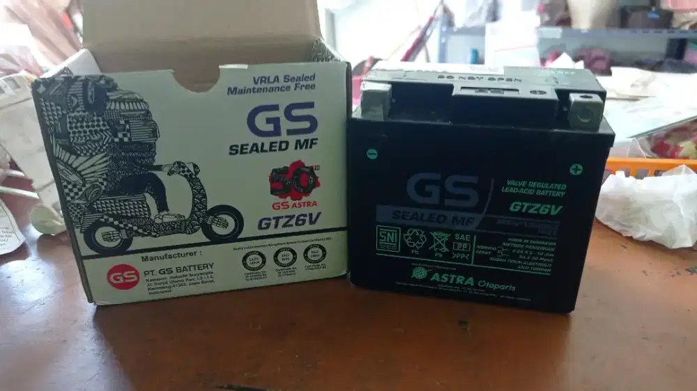 Jual Aki Motor GS MF Type GTZ6V