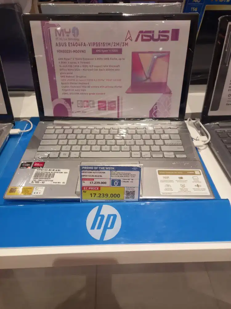 ASUS NOTEBOOK R5 VIPS5153M 16/512 SILVER