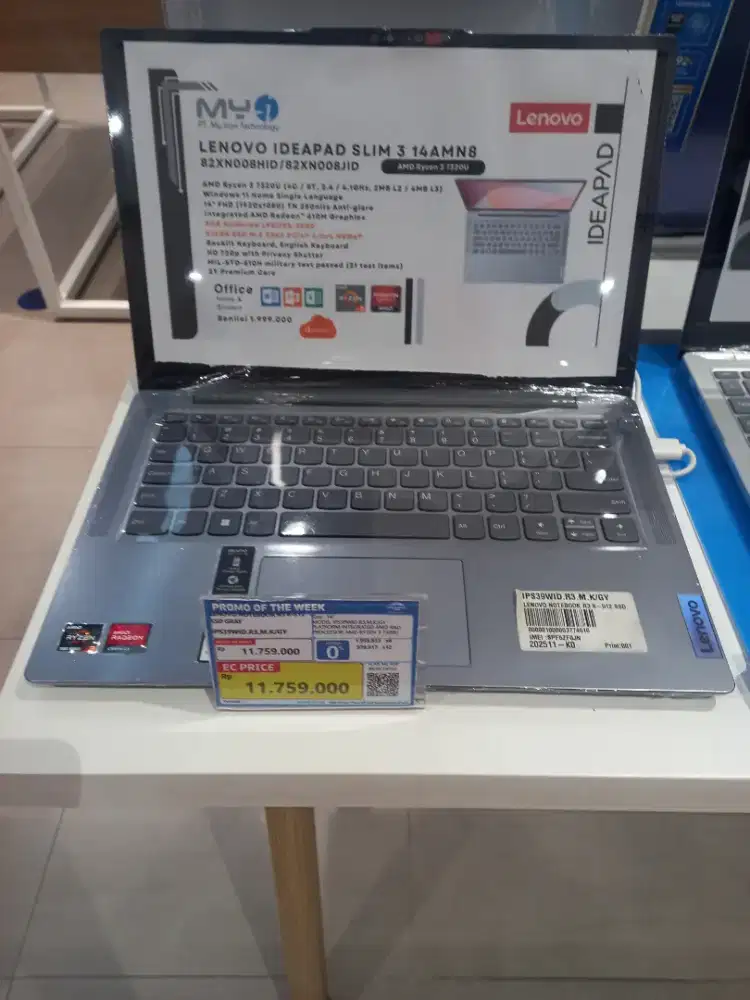 LENOVO NOTEBOOK R3 8/512 SSD GRAY