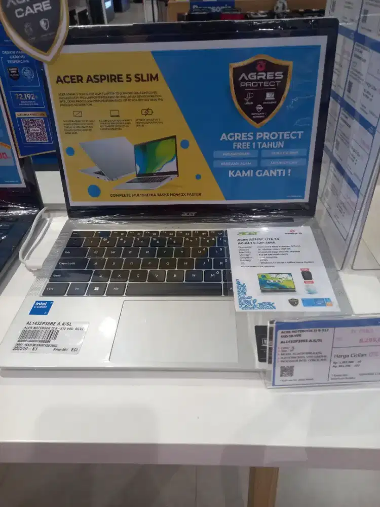 ACER NOTEBOOK I3 8/512 SSD SILVER