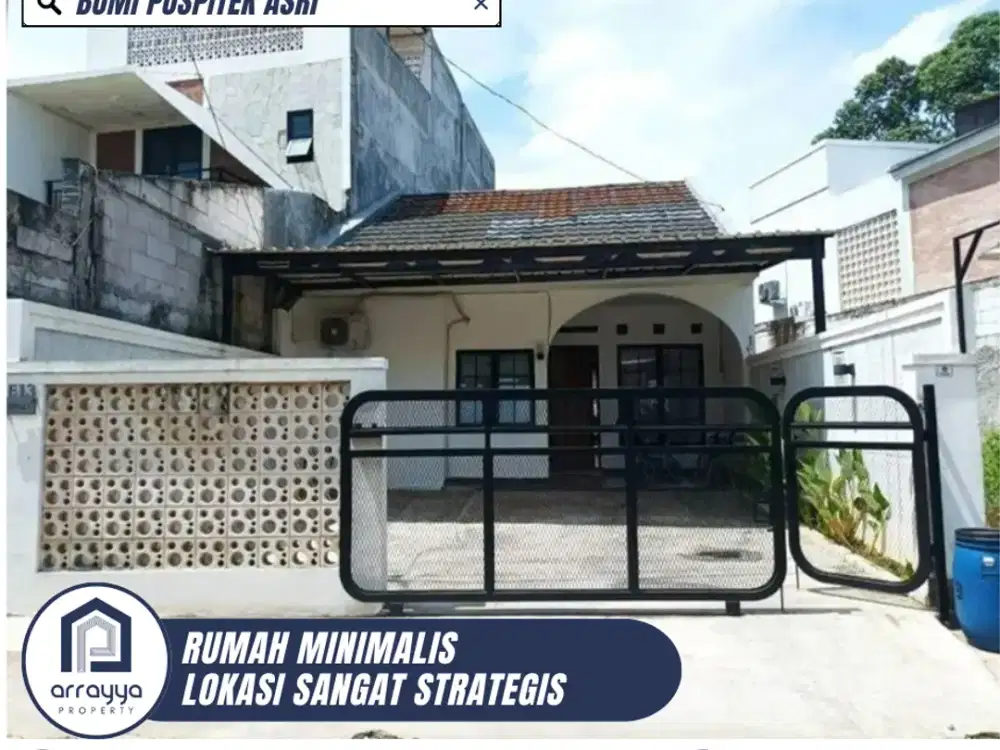 RUMAH 1 LANTAI SIAP HUNI LOKASI STRATEGIS  DI BUMI PUSPITEK ASRI (GL117)