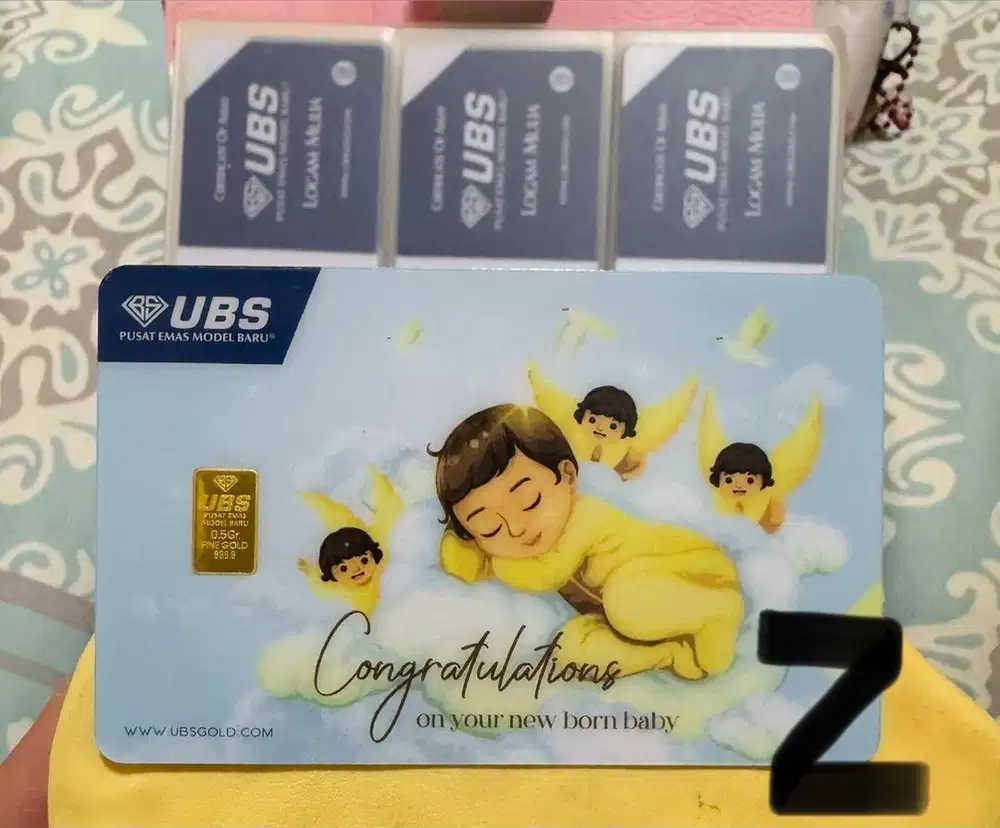 Logam Mulia UBS gift series Baby born 0.5gr