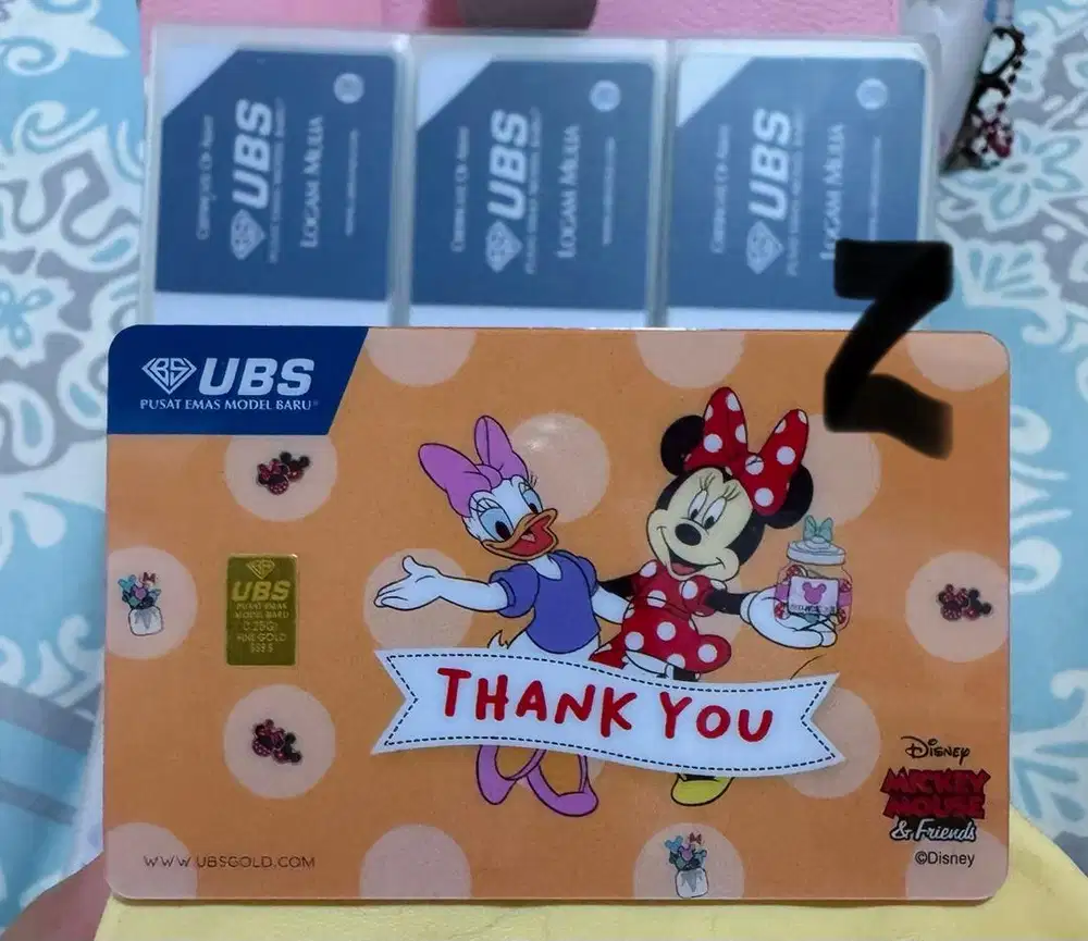 Logam Mulia UBS gift series ThankYou 0.25gr
