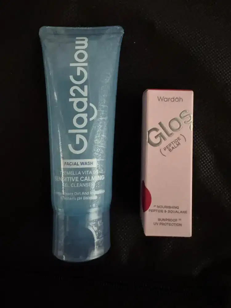 Facial wash bundling lip balm