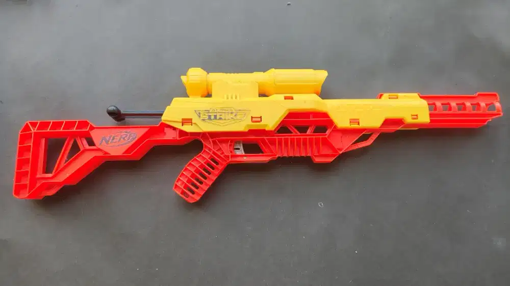 Mainan Anak Nerf Pelontar Busa Alpha Strike Wolf Original Hasbro