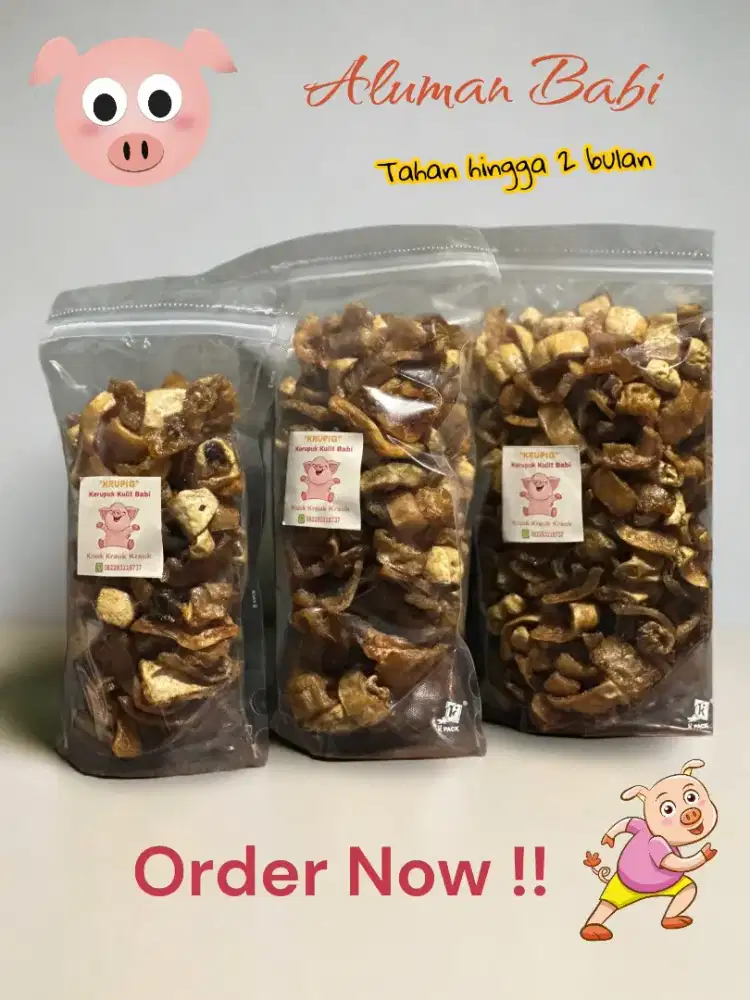 Order Now! KRUPIG - Aluman Babi - Cocok untuk oleh-oleh - Camilan
