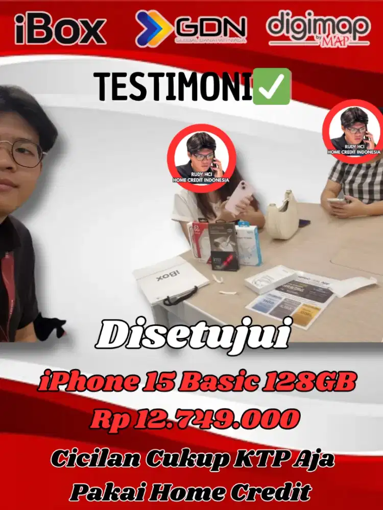 Cicilan iPhone 15 Cukup KTP | Home Credit