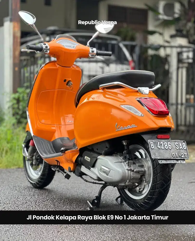 PIAGGIO VESPA SPRINT IGET 150 TH 2016 WARNA ORANGE PERFECT CONDITION