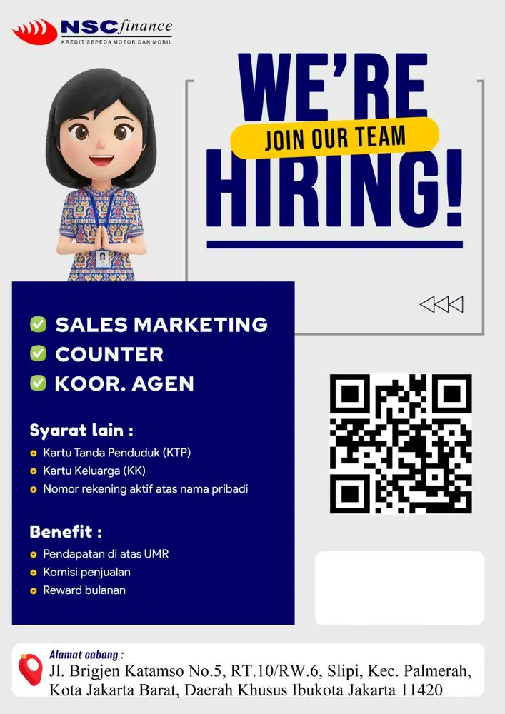 FIELD SALES - Dapatkan Gaji Pokok & Bonus Insentif Mingguan