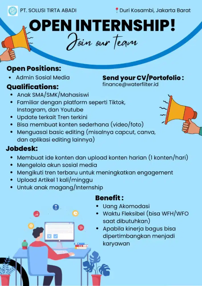 Internship/Magang Admin Sosmed
