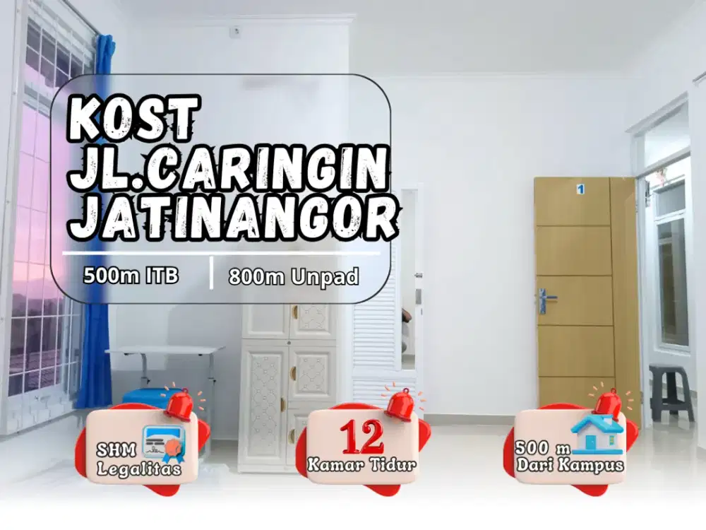 Kosan 12 Kamar Jl. Caringin Jatinangor – Dekat UNPAD & ITB