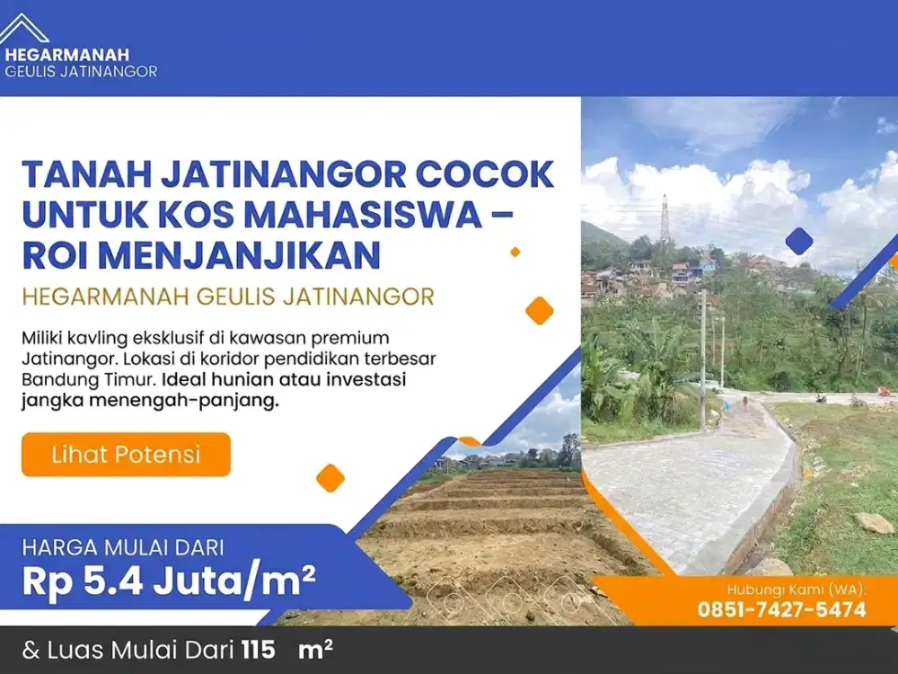 Tanah Jatinangor LT 115m – Lokasi Strategis Dekat Unpad dan ITB