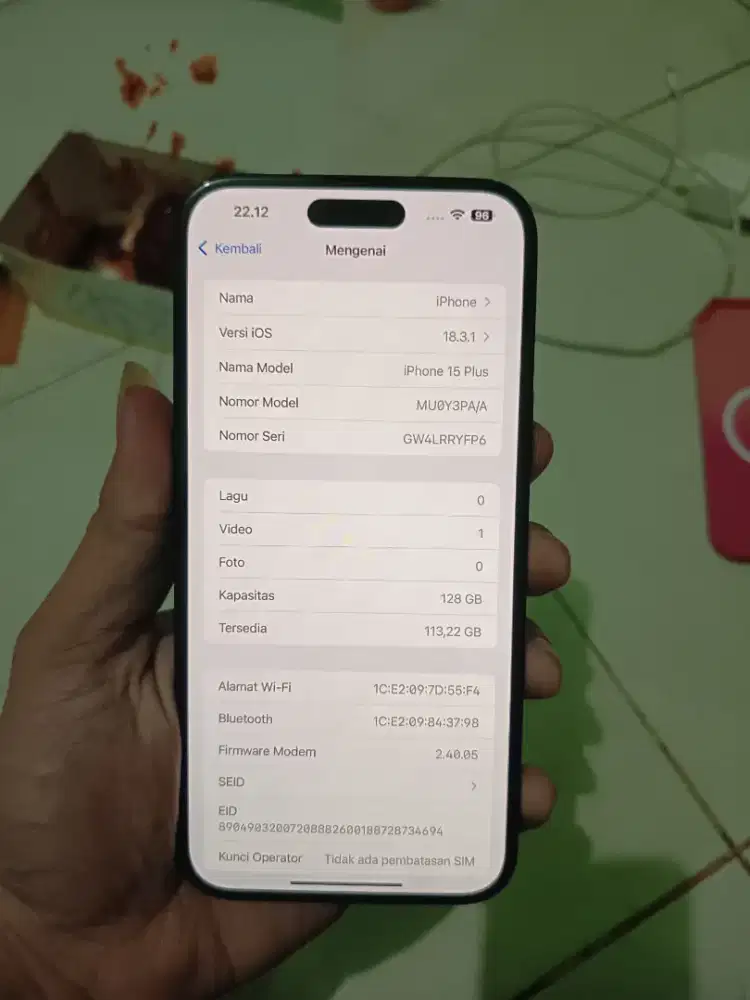 IPHONE 15 PLUS 128 IBOX