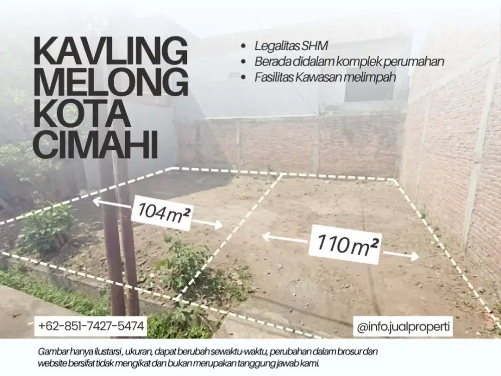 Kavling SHM Melong Cimahi: Strategis, Dekat Tol, & Siap Bangun!