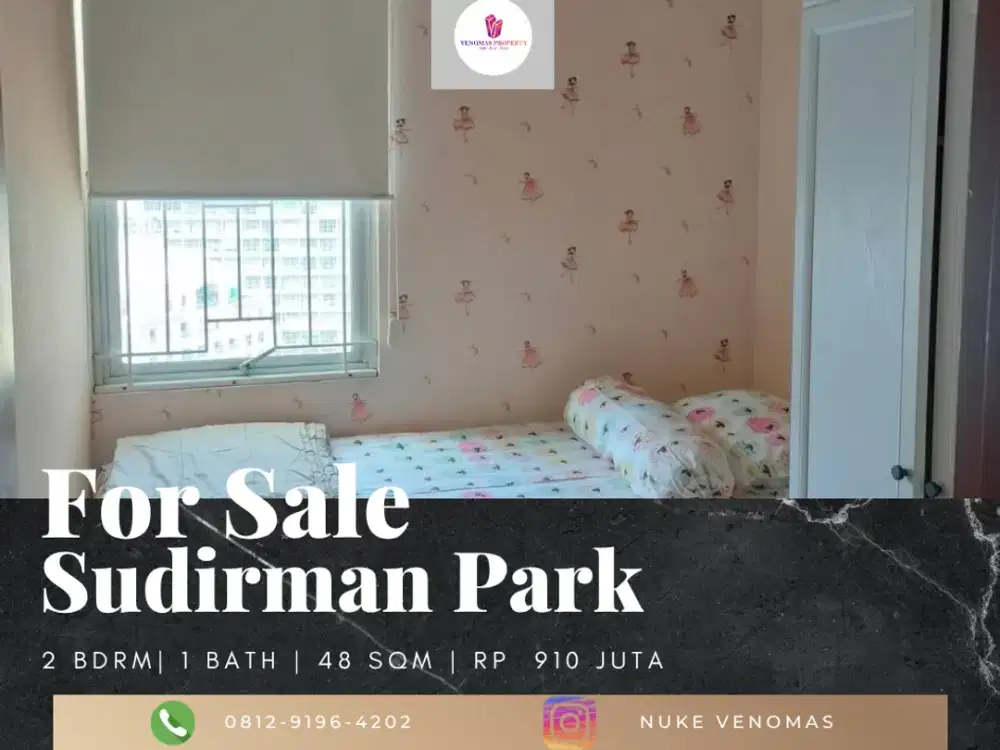 Dijual Apartement Sudirman Park 2Br Full Furnished Lantai Tinggi
