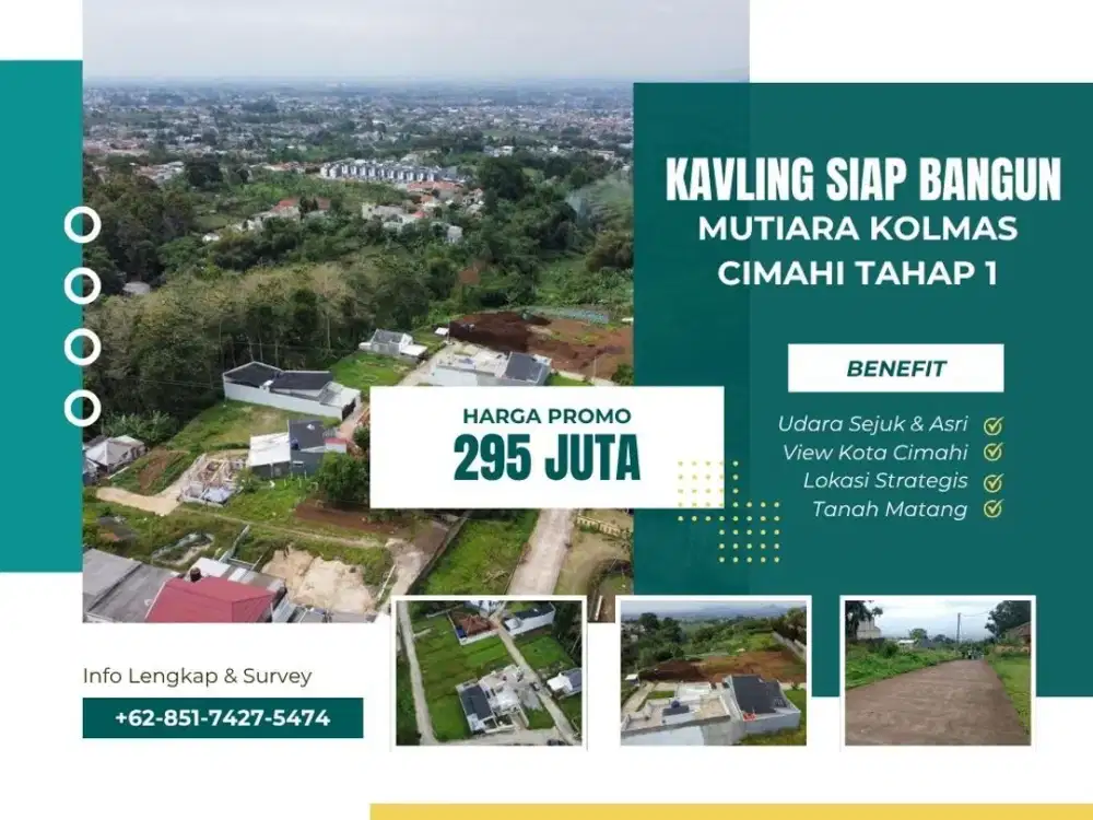 Tanah Kavling Siap Bangun Kolonel Masturi Dekat Alam Wisata Cimahi