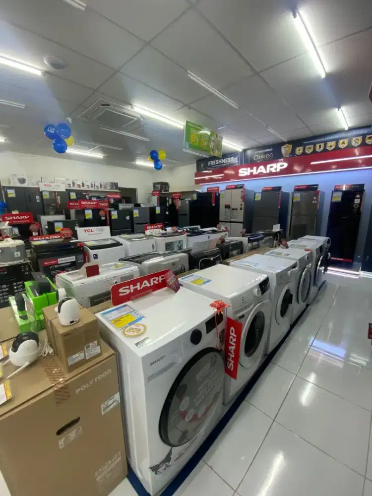 Mesin cuci Sharp lengkap bisa Cicilan