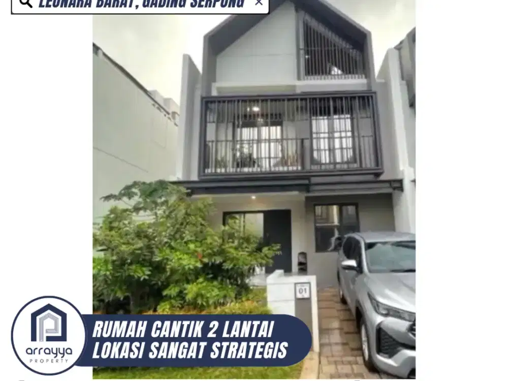 DIJUAL RUMAH CANTIK 3 LANTAI FULL FURNISH SIAP HUNI DI GADING SERPONG (AR86)
