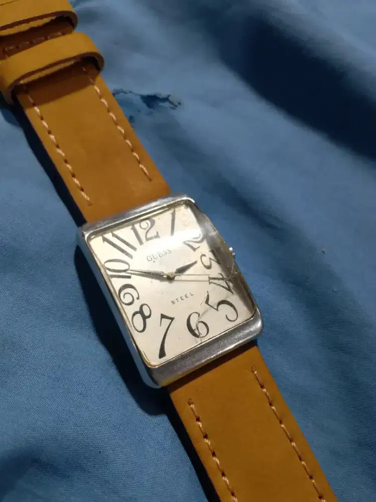 Original jam tangan guess tank unisex