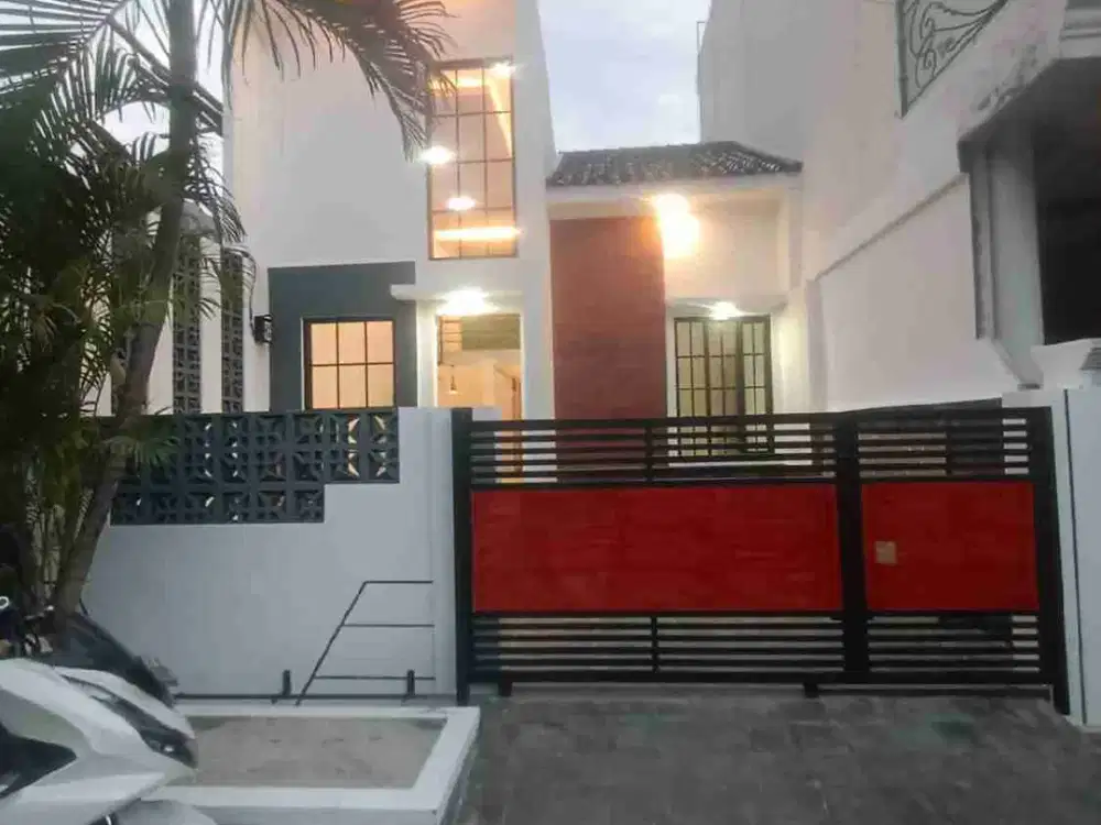dijual rumah mezzanine full renovasi graha harapan kota bekasi