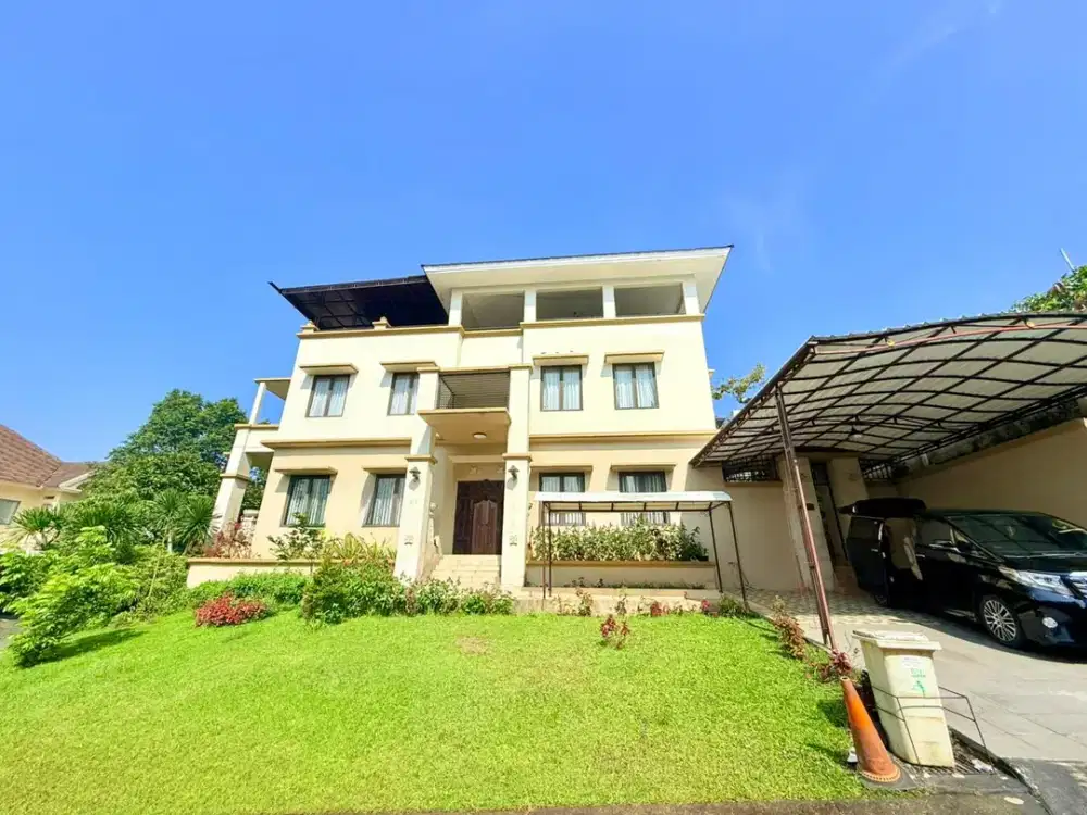Dijual Rumah Mewah Hook 2 Lantai dengan Rooftop & View Gunung Sentul