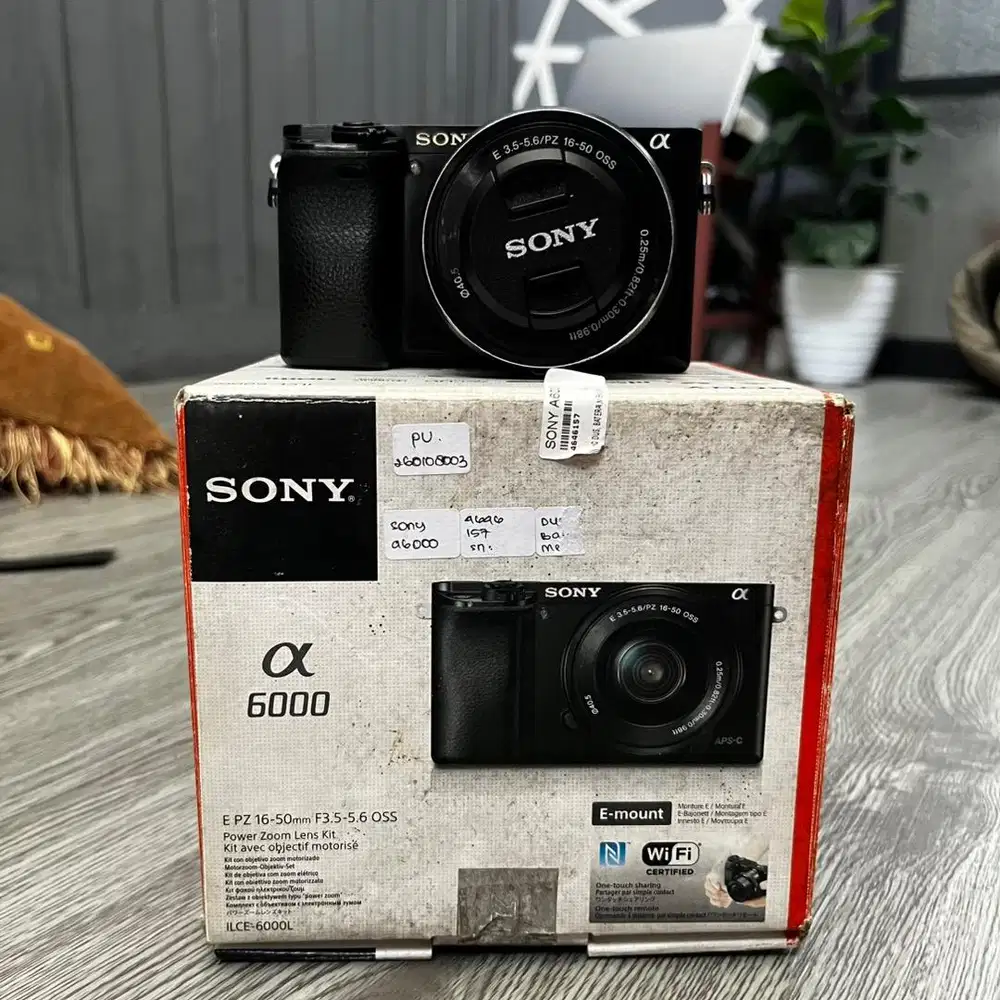 Sony a6000 lengkap siap pakai