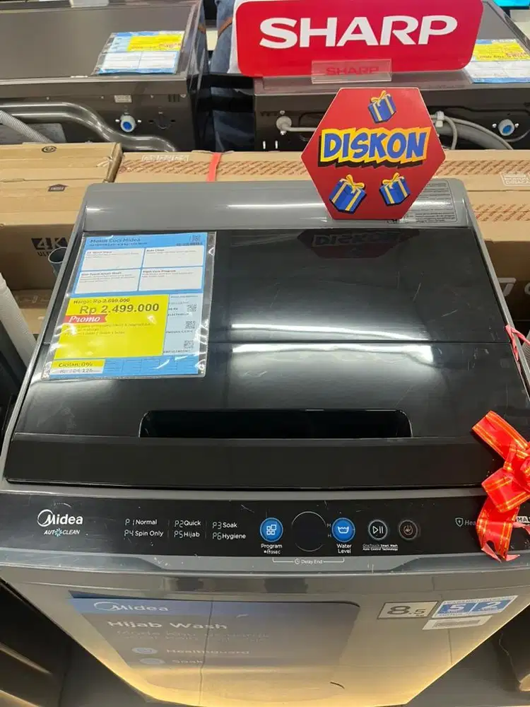 MESIN CICI MIDEA 8.5kg CICILAN KREDIVO ERABLUE CEGER