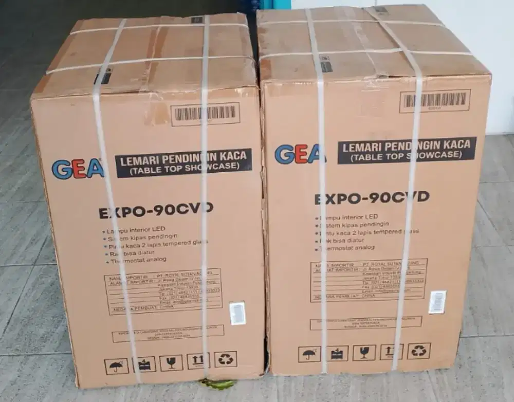 Showcase lemari pendingin display cooler Gea Expo 90