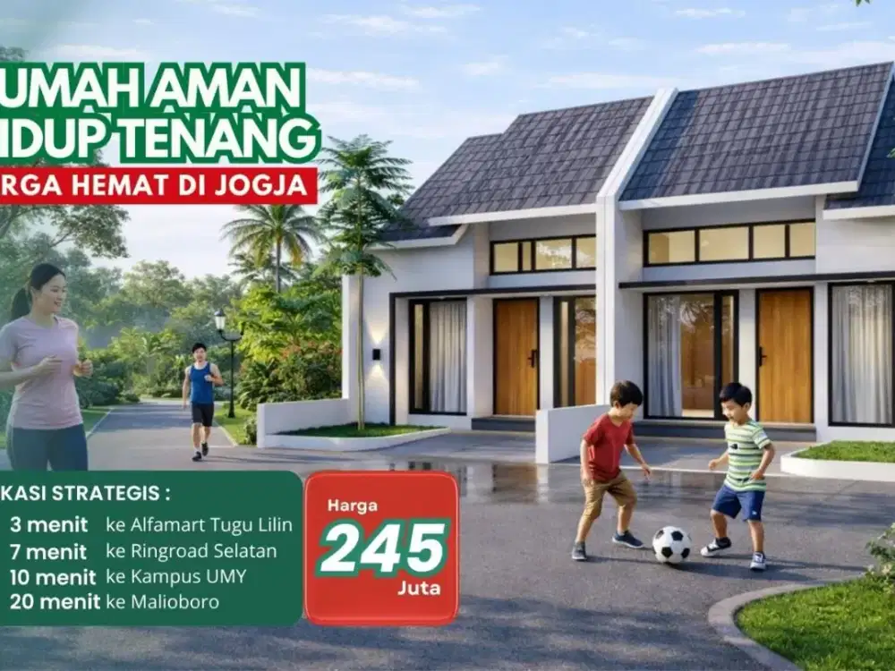 HUNIAN 200 JUTAAN BANTUL JOGJA DALAM PERUMAHAN DI BANGUNJIWO