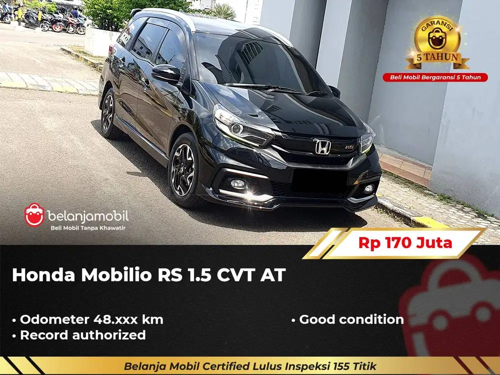 [ LOW KM ] Honda Mobilio RS 1.5 CVT AT 2021/2022