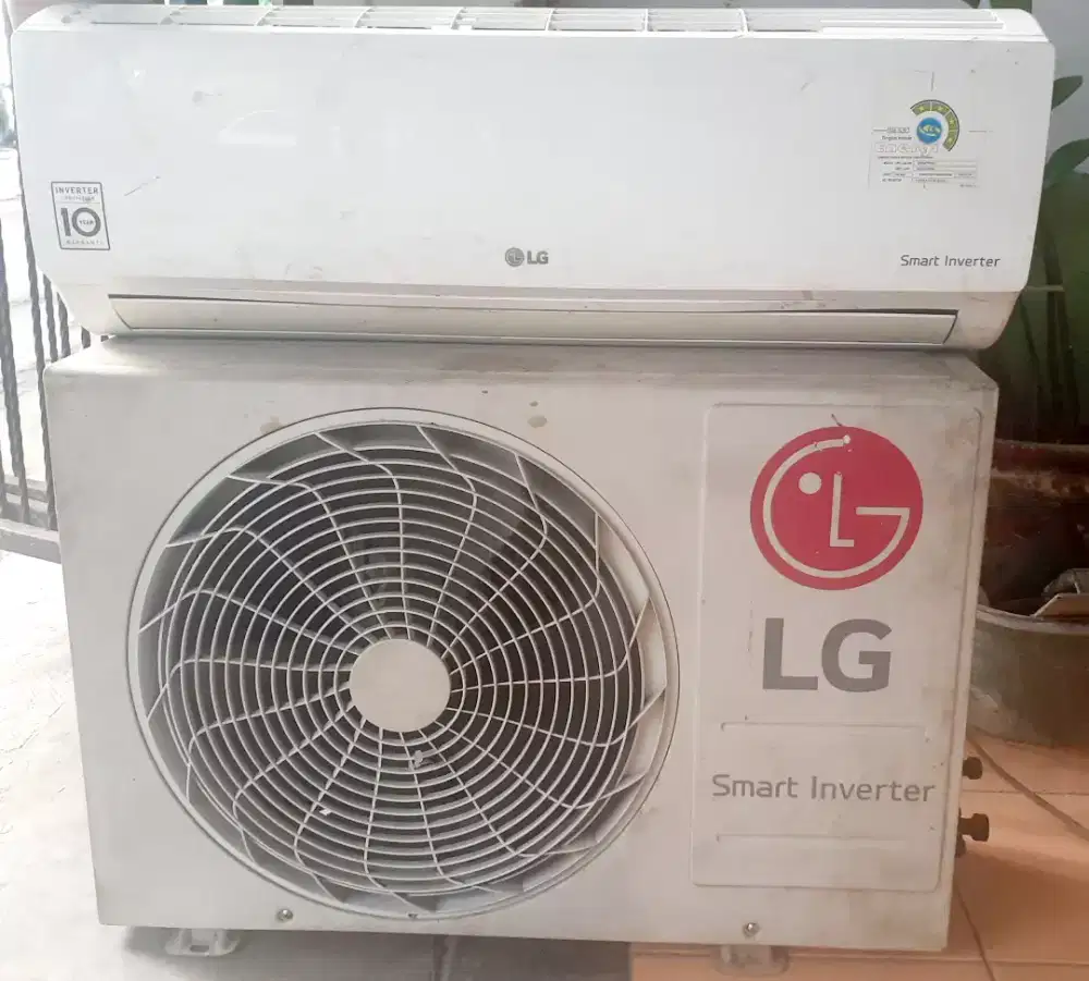 AC LG Smart Inverter 3/4 PK Fullset Indoor+Outdoor Pasang+Freon