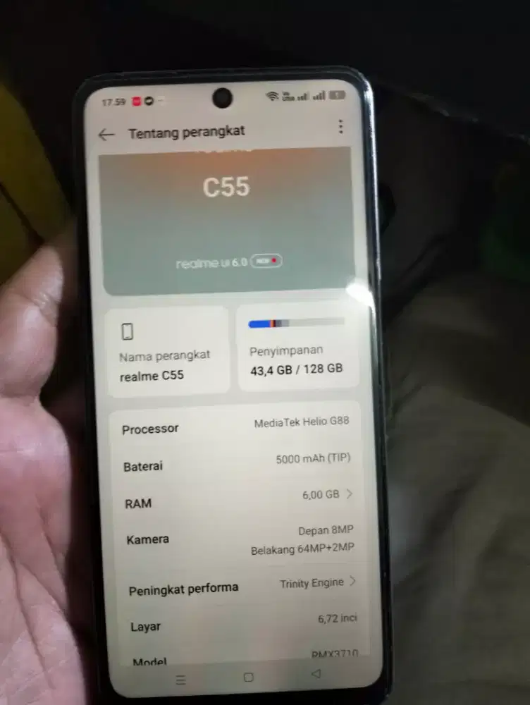 Realme C55 6+6/128 Fullset
