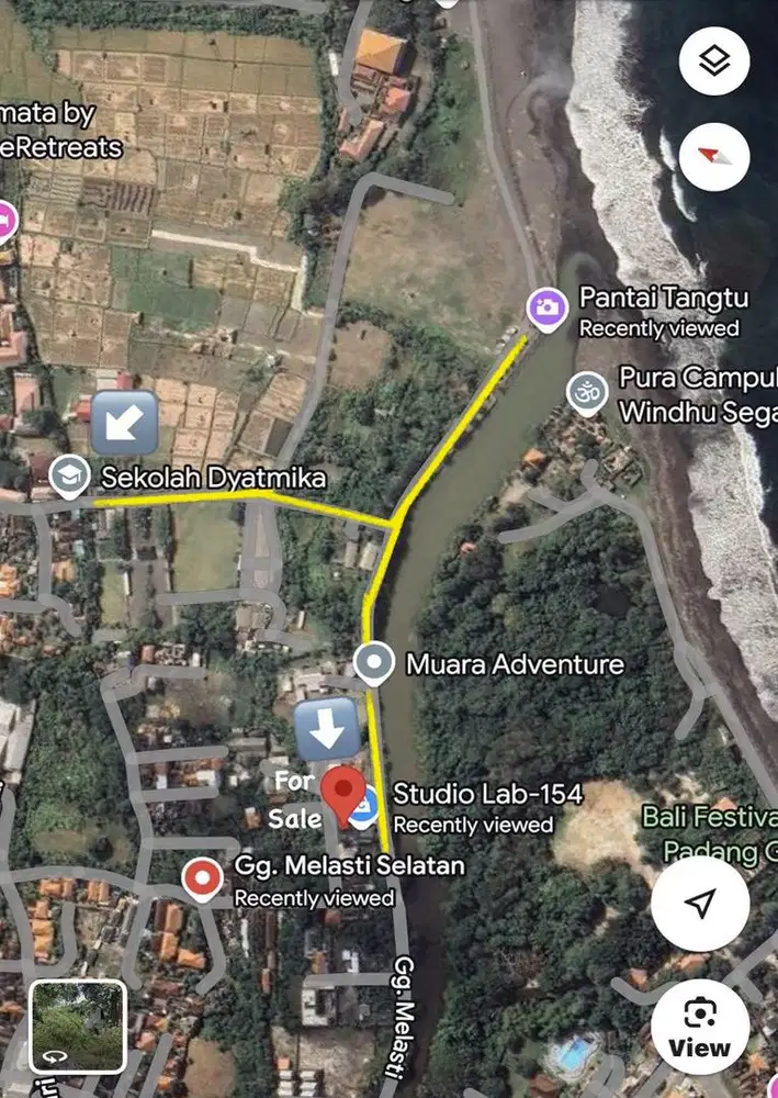 Land for sale 6are (30x20). Price Rp.800jt/are.