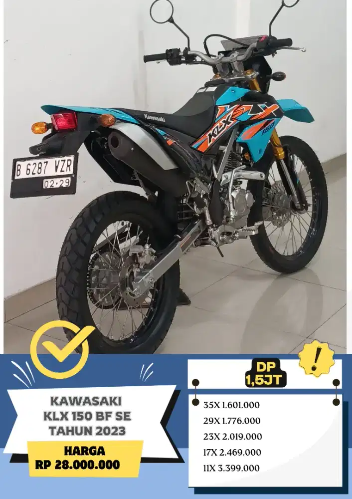 KM 2RB!! Kawasaki KLX 150 BF SE tahun 2023