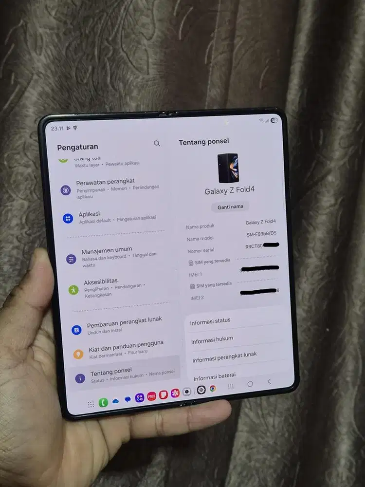 Samsung Z fold 4 12/256 Resmi Sein barang mantap
