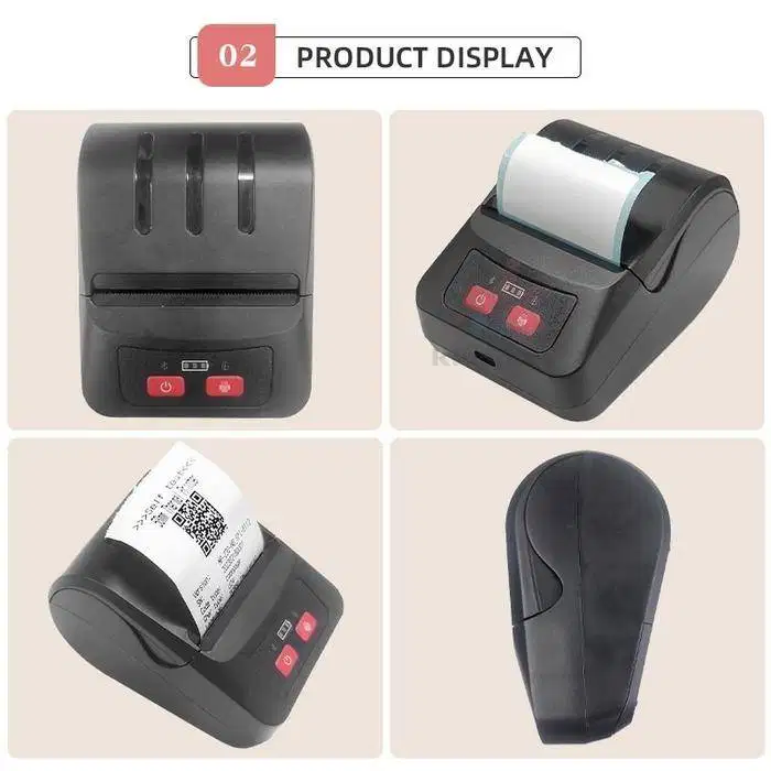 mobile printer thermal bluetooth VSC MP 58M ukuran kertas 58mm hitam