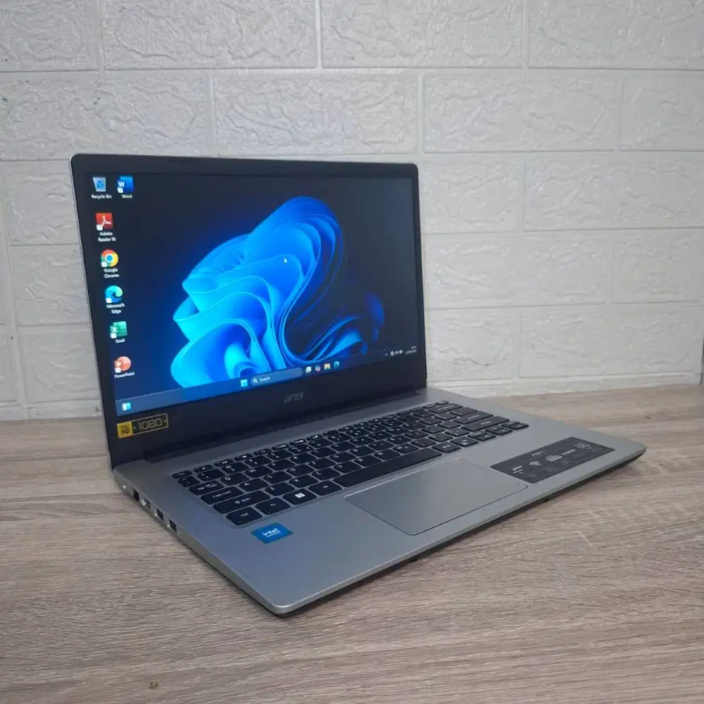 Laptop Acer A314-35 n5100 RAM 8GB SSD NVMe 512GB 14in FHD Slim Mulus