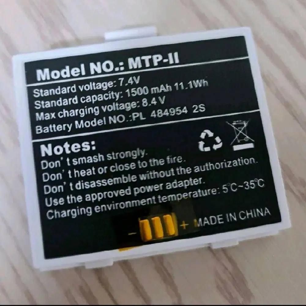 baterai printer thermal bluetooth VSC 58mm 1500mah