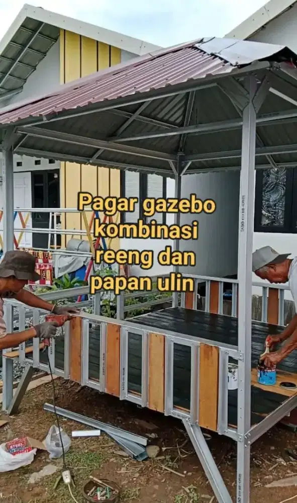 Gazebo dari baja ringan