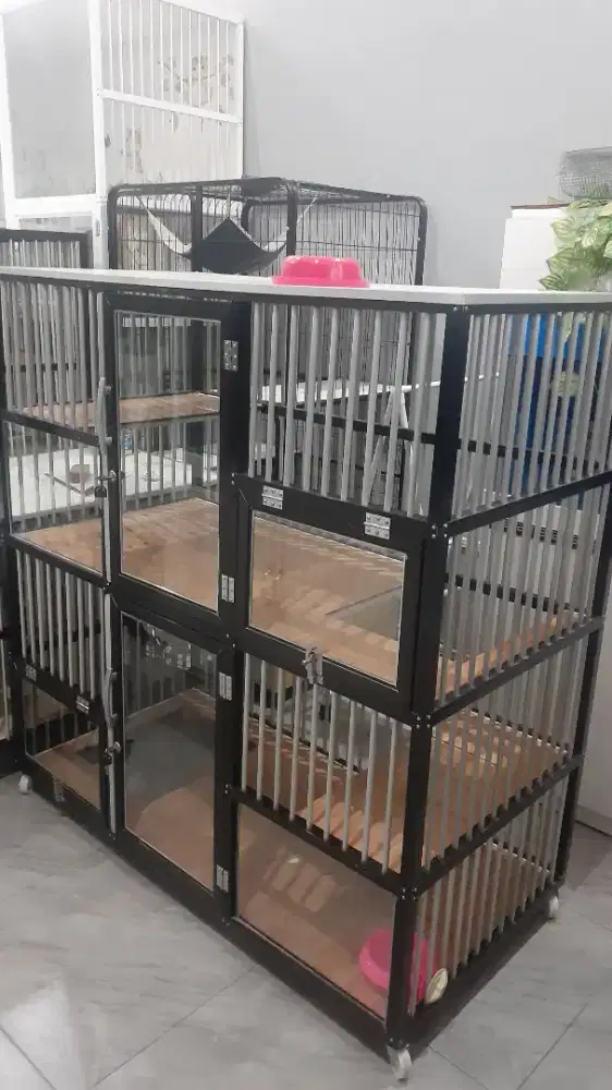 Kandang kucing 2 pintu besar