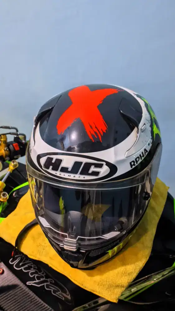Helm HJC Rpha 10 Plus Replica ghost Fuera Lorenzo