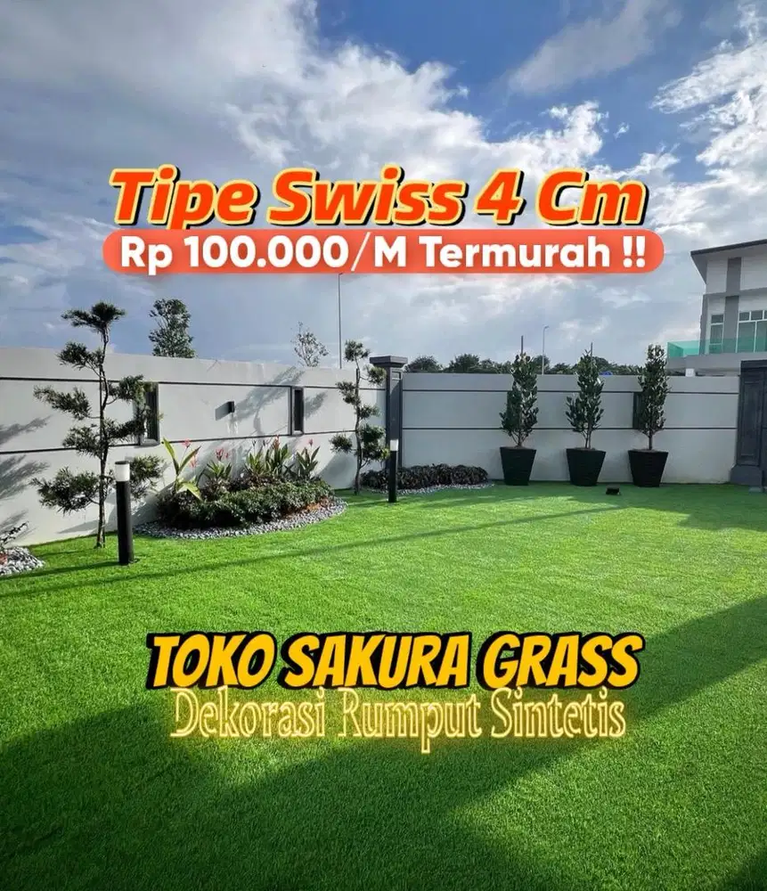 Rumput Sintetis Taman Gratis Pasang Dan Ongkir