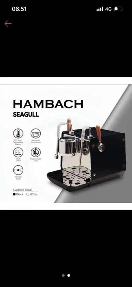 Mesin Kopi Hambach Seagull dan Grinder