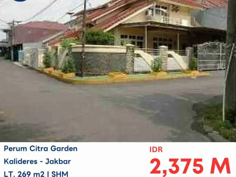 LELANG RUMAH DI CITRA GARDEN 1 KALIDERES JAKARTA BARAT