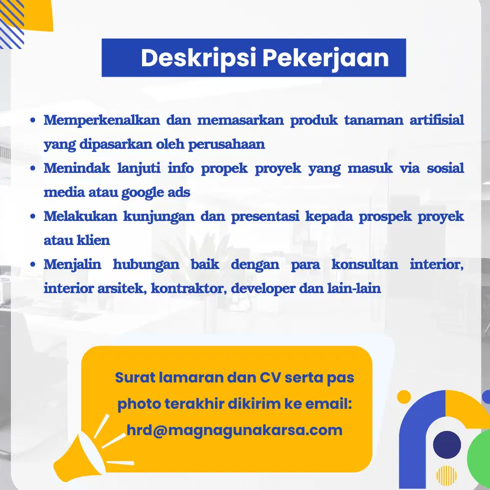 PRODUCT CONSULTANT (MARKETING)