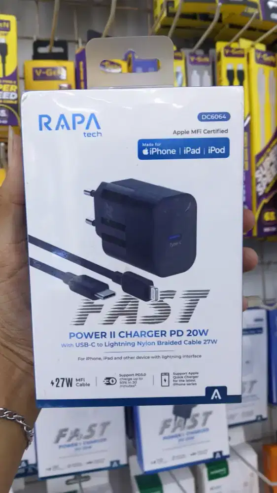 TRAVEL CHARGER IPHONE RAPA TECH DC6064