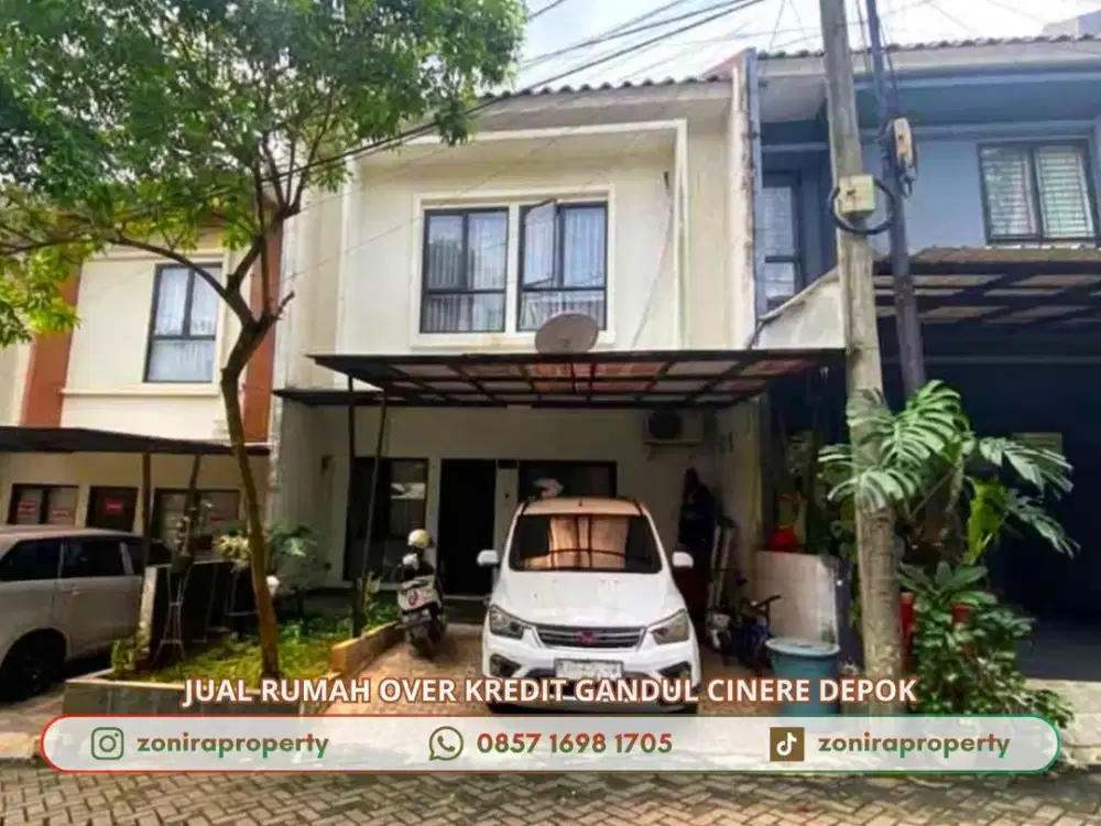 Rumah Gandul Cinere Depok Dijual TAKE OVER 169 JT dekat tol Brigif Antasari